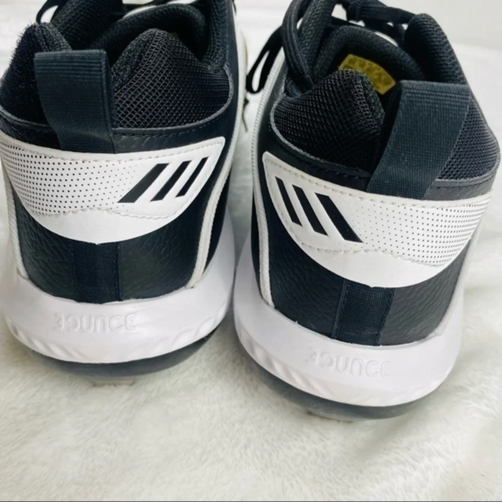 NEW Adidas Icon 6 Bounce TPU Baseball Cleats Men's Size 13.5 Black/White